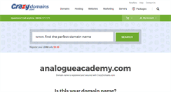 Desktop Screenshot of analogueacademy.com